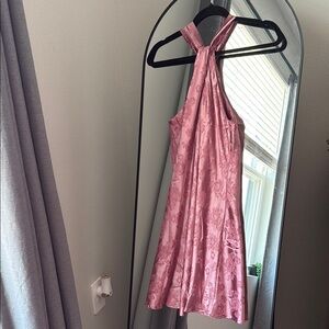 Lulu's Pink Halter Dress